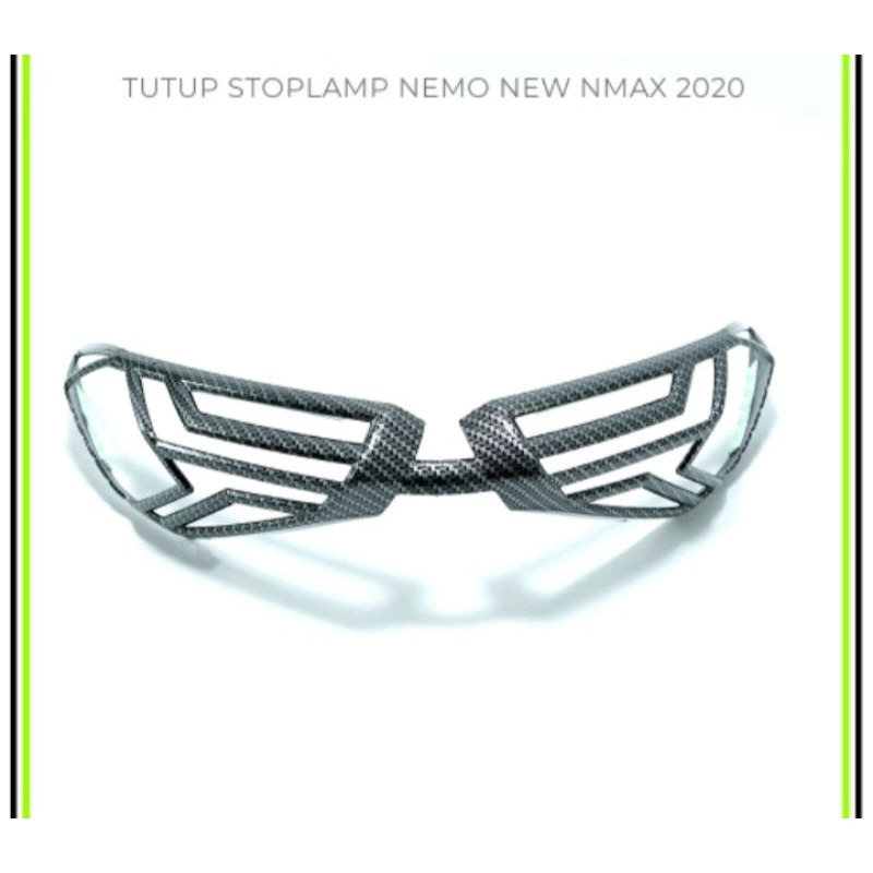 [ GMA NEMO ] TUTUP LAMPU STOP / LIST LAMPU STOP / COVER MIKA LAMPU STOP NMAX 2020 CARBON hk99