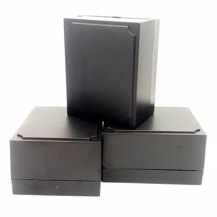 Hot Promo! BOX JAM TANGAN KOTAK PLASTIK HITAM TEMPAT JAM TANGAN MURAH SUPPLIER Baru!