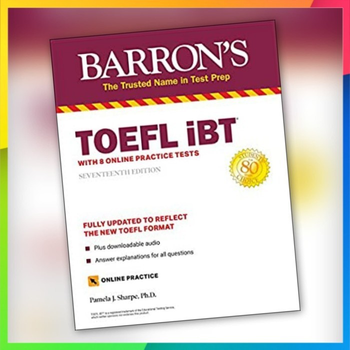 Buku Barron TOEFL IBT 17th Edition with CD