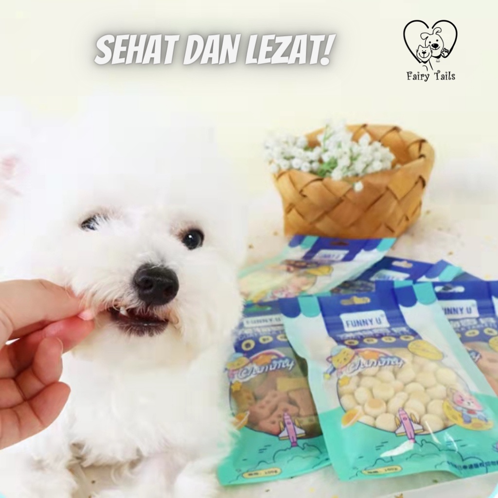 [ORIGINAL] [KEMASAN BARU] [UPGRADED FORMULA] Snack Kalsium Biskuit Anjing Treat Stick Cemilan Sehat Dari Daging Buah Susu Kambing dan Sayur Segar / Dog Snack Dental Calcium Chicken Beef Salmon Fruits Vegetable Tablet Biscuit | Makanan Fresh Meat Food