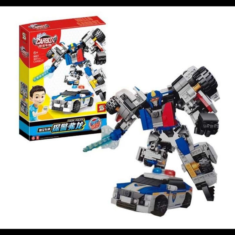 Lego Block Mobil Polisi Jadi Robot Transformers