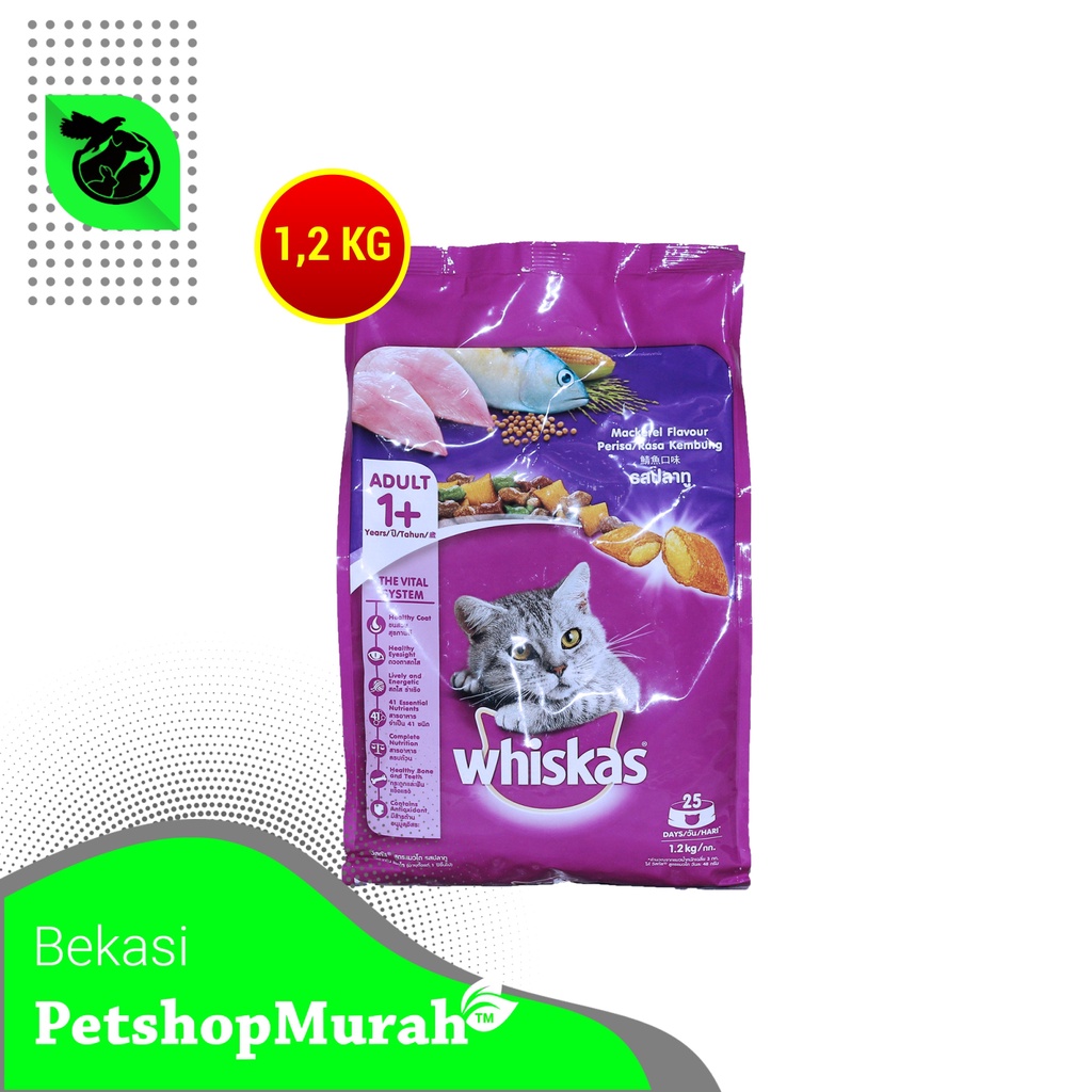 Makanan Kucing Wishkas All Varian 1.2 kg