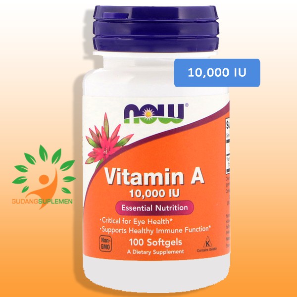 Now Foods VITAMIN A 10,000 IU - 100 Softgels