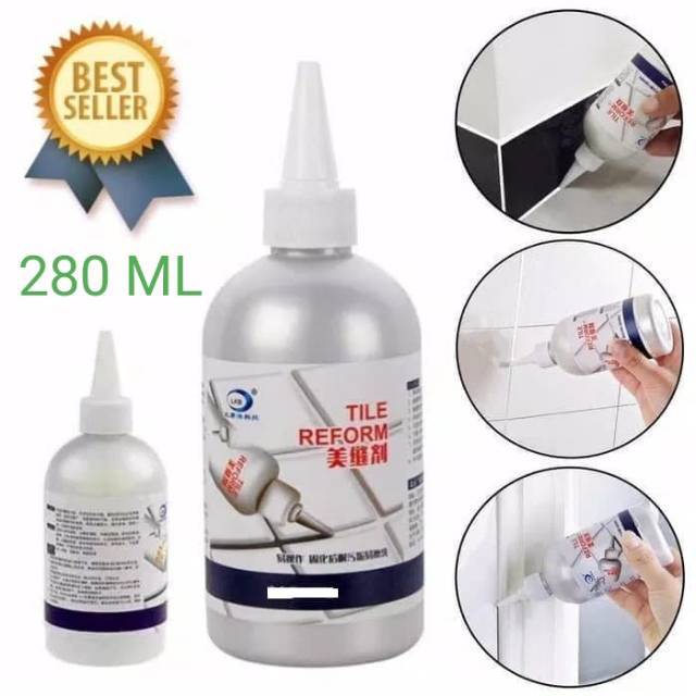 Sealant Putih 280ML dekorasi pengisi Celah Gap Nat Kramik Lantai Dinding