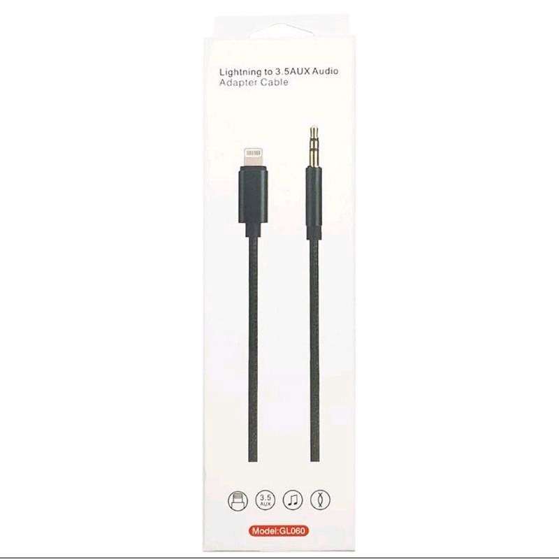 GL-060 Kabel AUX IPHONE Konverter Audio Lightning to Jack AUX 3.5mm