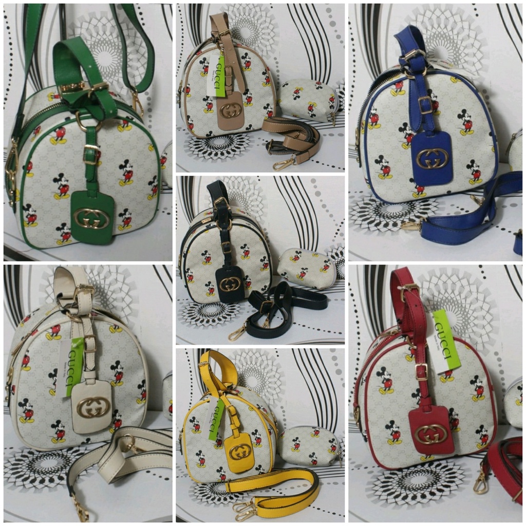 TAS GUCC BULAT 98318 ( TAS WANITA / SELEMPANG / OLAH RAGA / MINI / PESTA / BRAND / IMPORT / ORI99 )