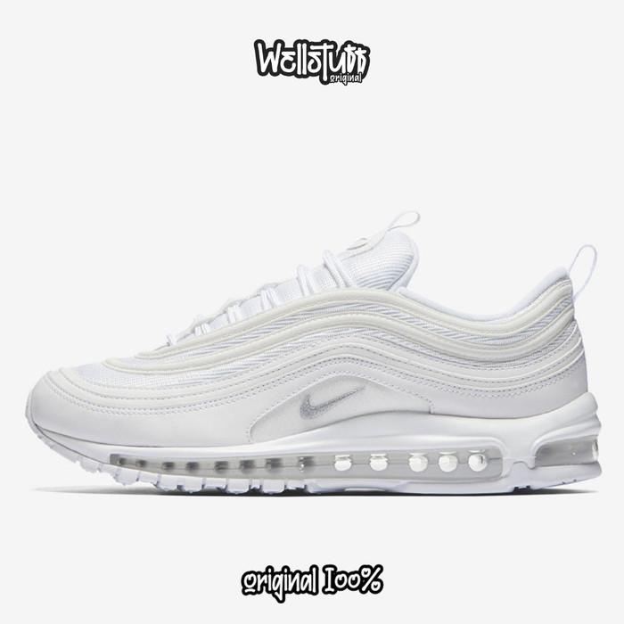 Sepatu Wanita Nike Air Max 97 Original Triple White Gs