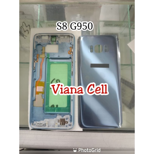 FRAME LCD BACKDOOR SAMSUNG S8 G950 G950F CASING HOUSING FULLSET ORI