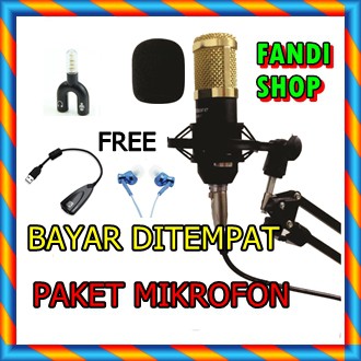 Paket Komplit 01 Mikrofon Mik Bm800 Microhone Smule Youtube Cover Lagu Live Streaming Mic Rekaman Shopee Indonesia