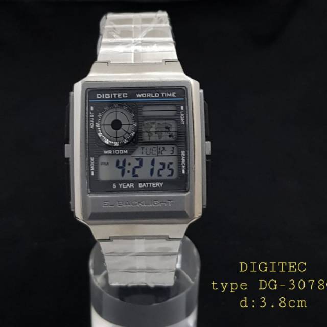 Jam Wanita Digitec digital DG-3078T original