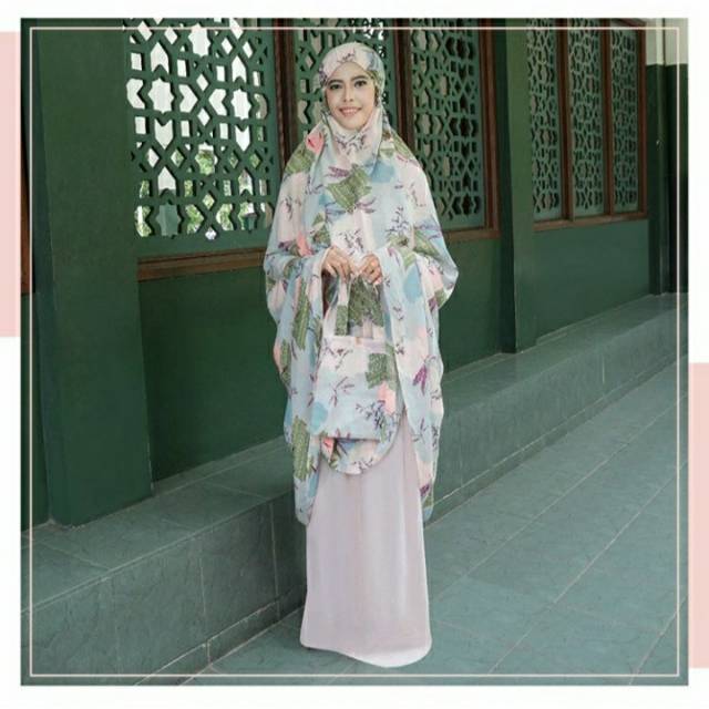 Mukena in frame arayya salem, puple by tazbia collections