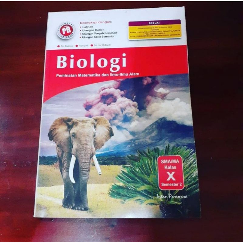 buku pr biologi peminatan kelas x sma semester 2 intan pariwara