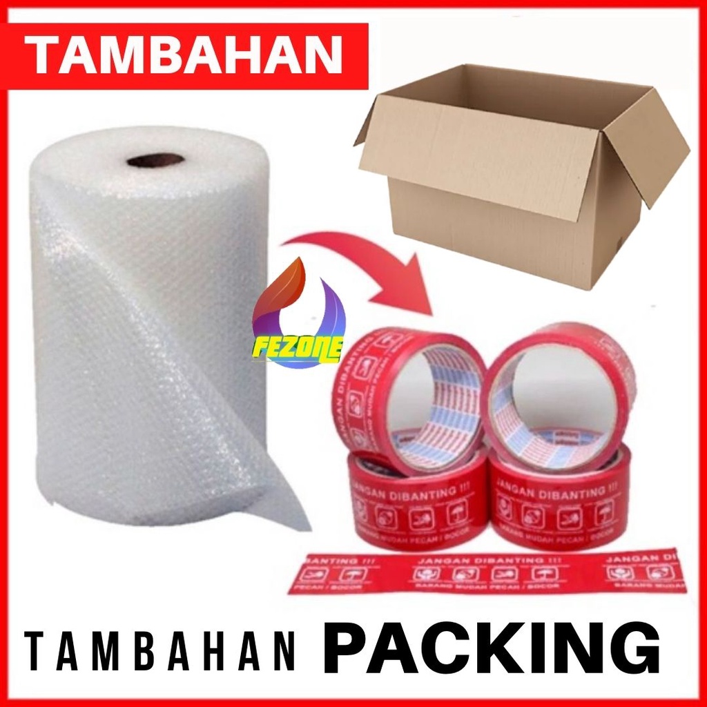 PACKING TAMBAHAN KARDUS PACKING DUS+BARBER PLASTIK TAMBAHAN UNTUK PAKET  FEZONE