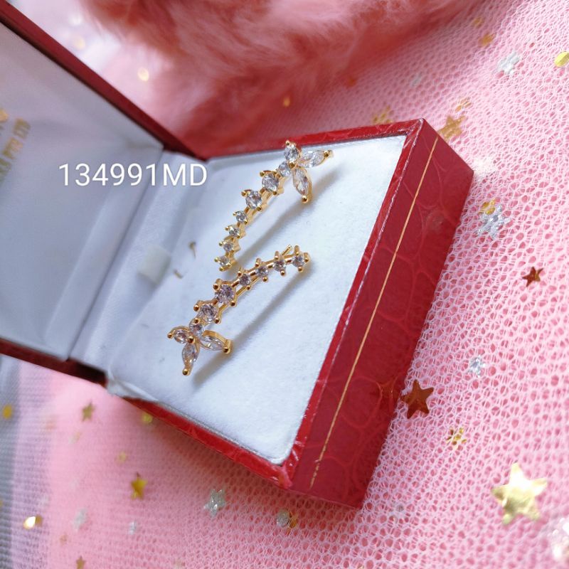 Anting Jalar Wanita Titanium Anti Karat Lapis Emas991MD