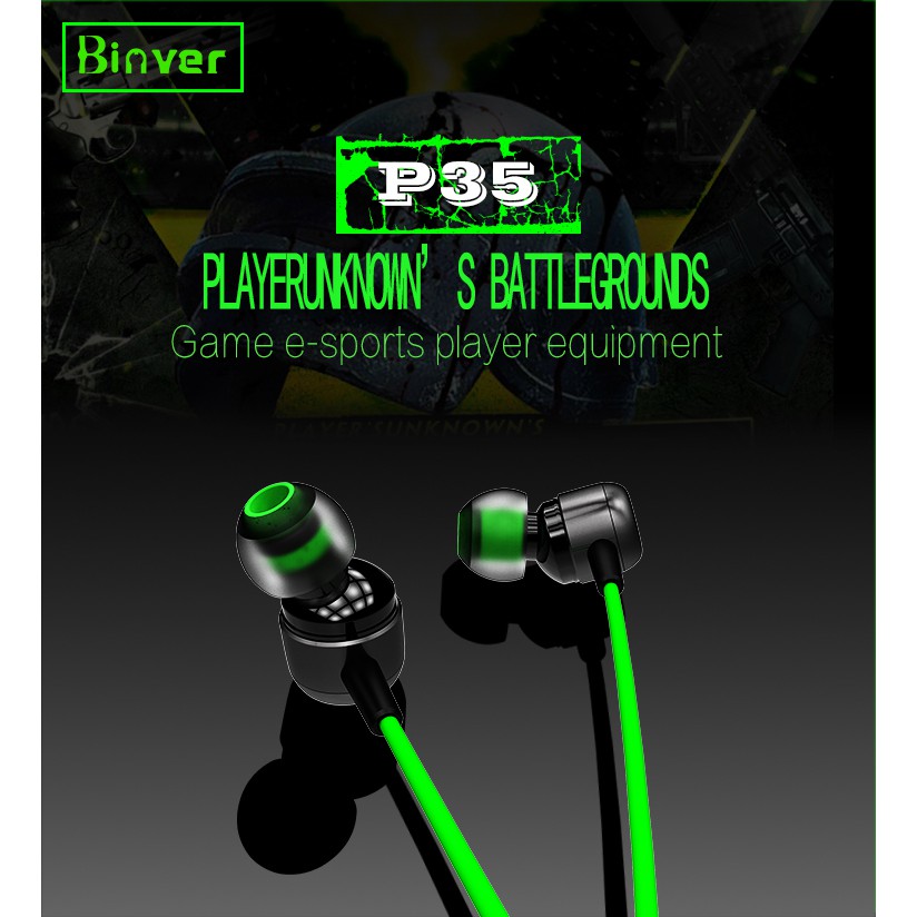 Binver P35 Dual Drive Earphone Gaming Headset