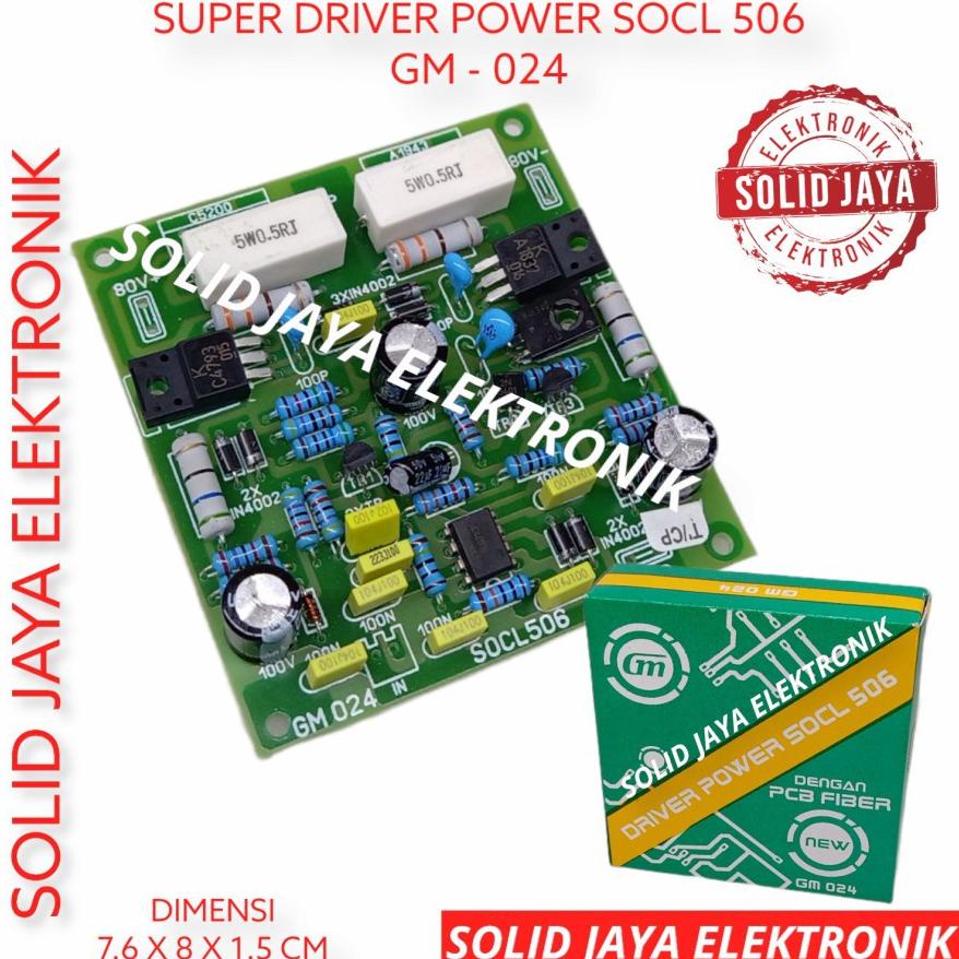 Kit Driver Power Super Ocl Socl 506 Power Amplifier Ampli Audio System Gm024 Gm 024 Pcb Fiber