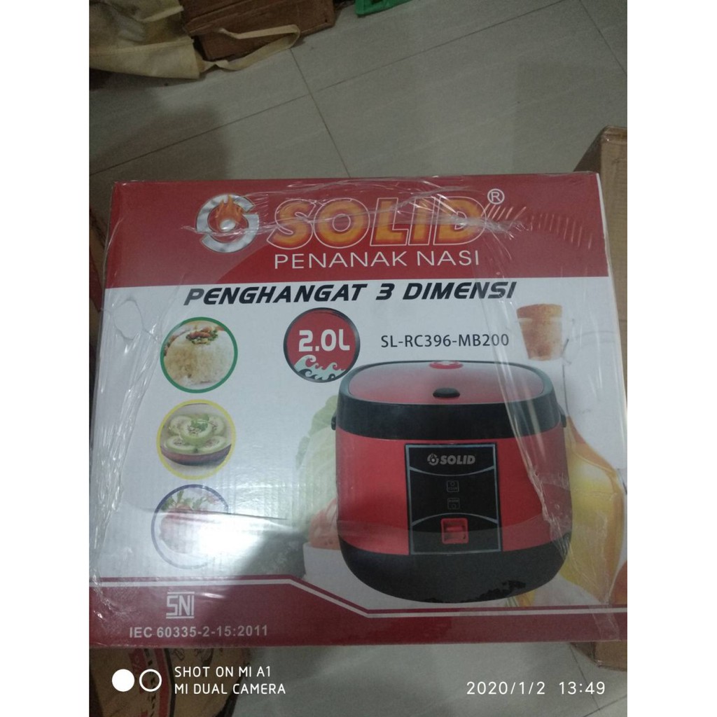 SOLID SL RC 396 MB200 - Magic Com 2 Liter / Rice Cooker 2 Liter 3in1