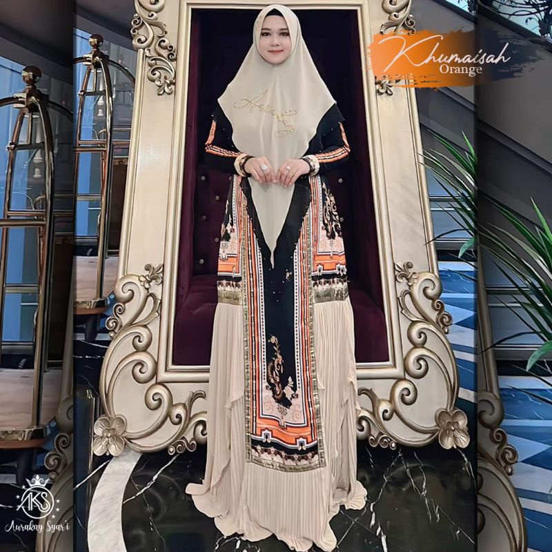 Couple Syar'i Set Khumaisah Krem By Aurakay
