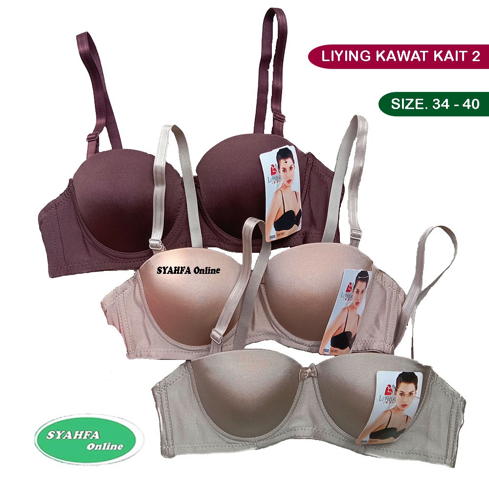 BH LIYING KAWAT+ kawat liying | Bh kancing dua | kancing 2 | Bh busa