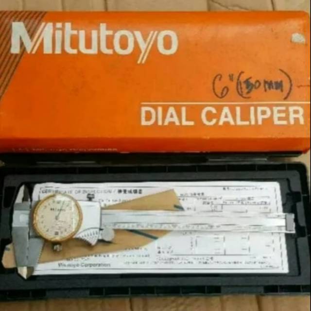 mitutoyo dial caliper 6 Inch sigmat jarum jangka sorong analog