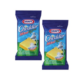 

Kraft Cheddar Keju Olahan Mini 30G