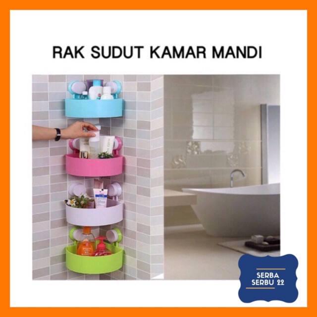 Rak Sudut Kamar Mandi / Tempat Sabun Serbaguna [1pcs]