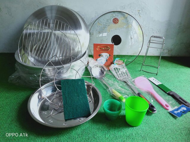 Panci Set Toyopod Tutup Datar + Kaca
