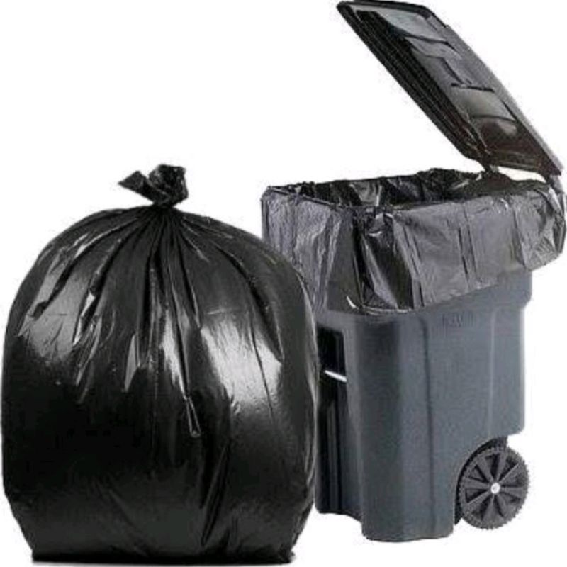 Kantong Plastik Sampah / Trash Bag Hitam Ukuran 50 x 75  @18Lembar