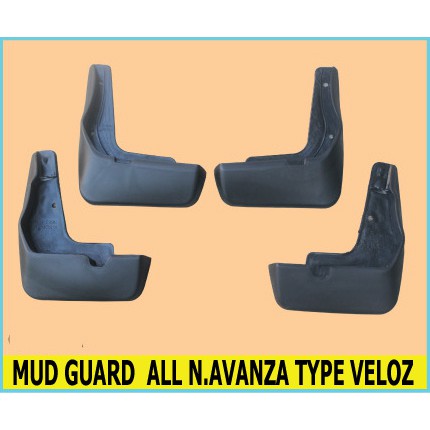 MURAH KARPET LUMPUR/PENAHAN/TAHANAN/MUD GUARD ALL NEW AVANZA TYPE VELOZ 1SET -4PCS DEPAN/BELAKANG GO