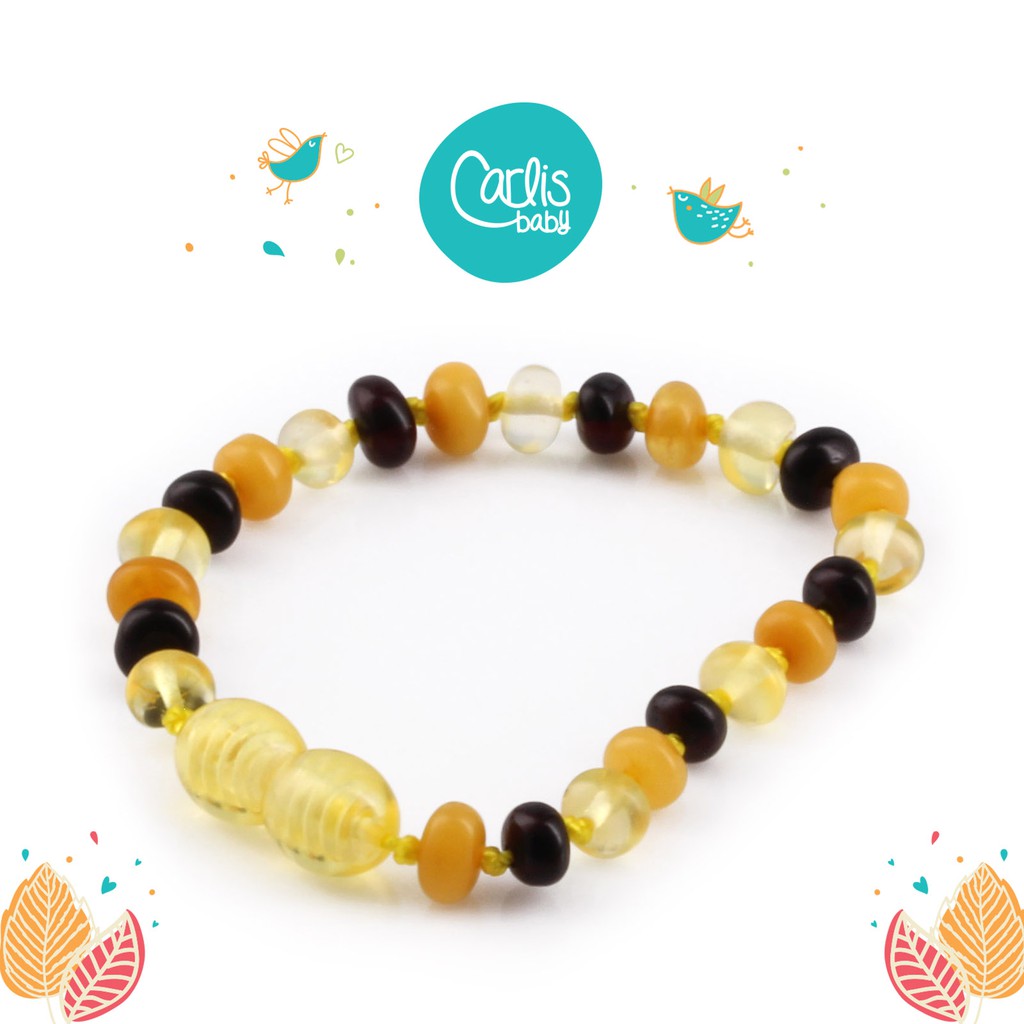 CE170 Gelang Amber Tumbuh Gigi Bayi By Carlis Baby