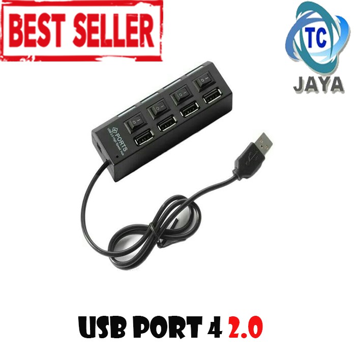 USB HUB 4 PORT On Off High Speed Usb 2.0