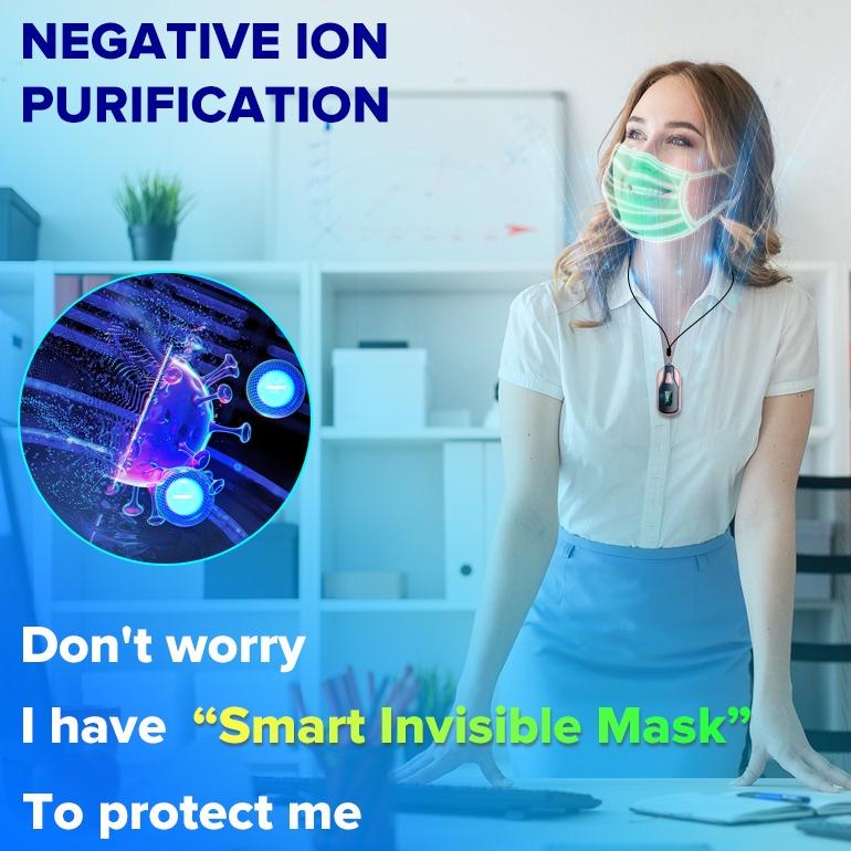 Aolon M9 Kalung Pembersih Udara 150 Juta Negatif Ion Negatif Tanpa Radiasi Untuk Anak / Dewasa