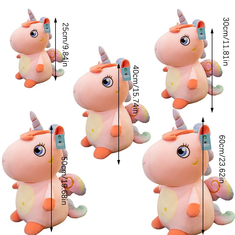 Unicorn Besar yang Dapat Dipeluk dengan Sayap Mainan Hewan Lembut Mewah