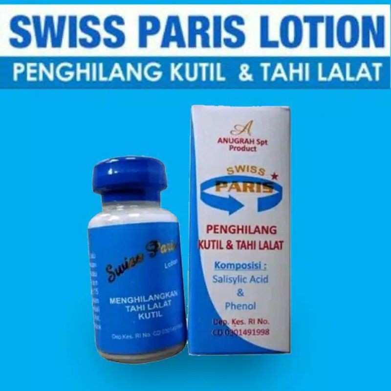 SWIS PARIS LOTION Obat Penghilang Kutil dan Tahi Lalat