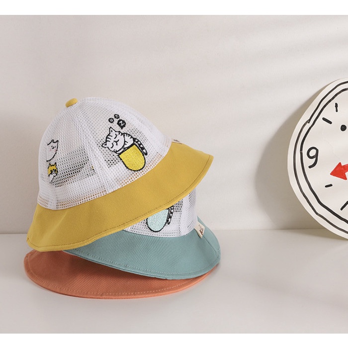 Topi Anak / Topi Korea Lucu / Bucket Hat / Topi Jalan Anak Yun