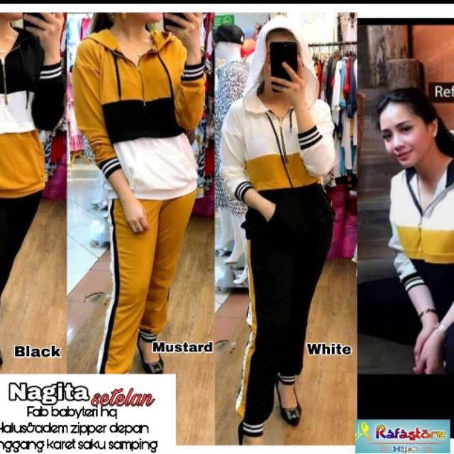 Salvina / training set / setelan baju olahraga / baju olahraga wanita