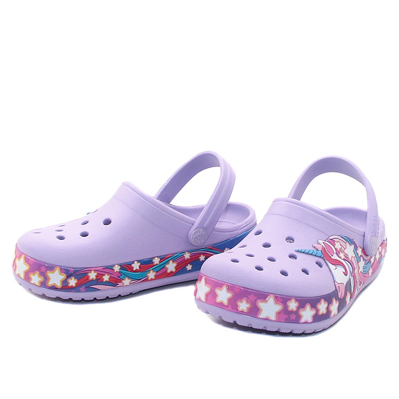 Crocs Kid's Fun Lab / Unicorn / Excavator / Train  Band Clog / Sandal Anak / Anti Air   [026]