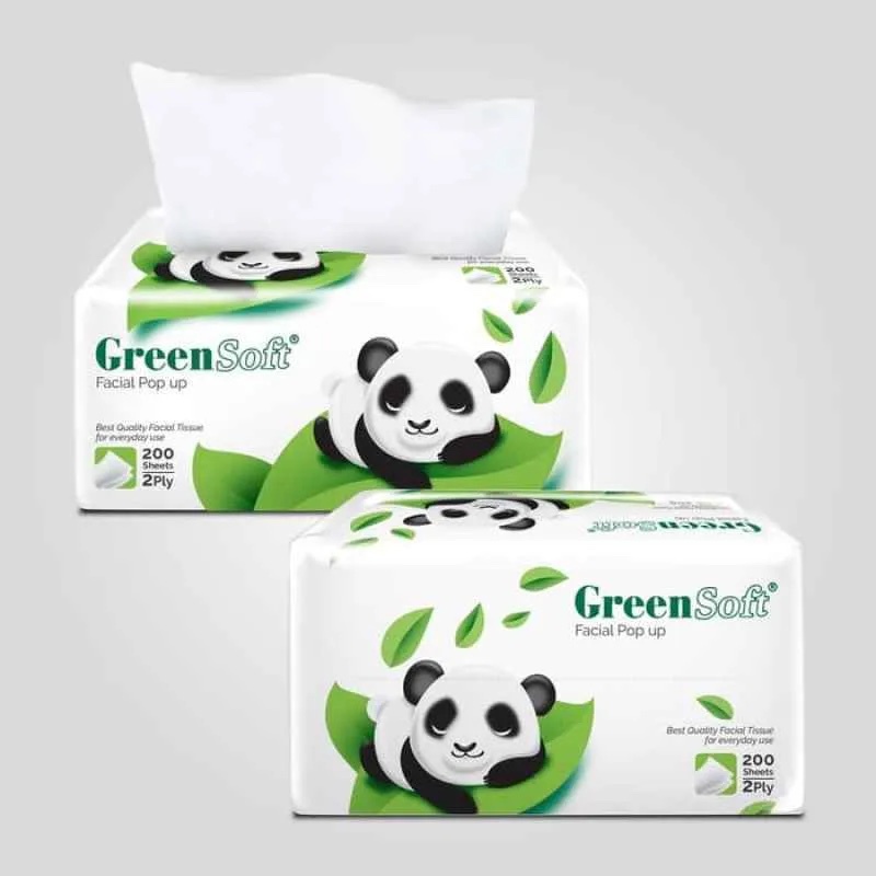 Green Soft Facial Tissue – Tisu Wajah