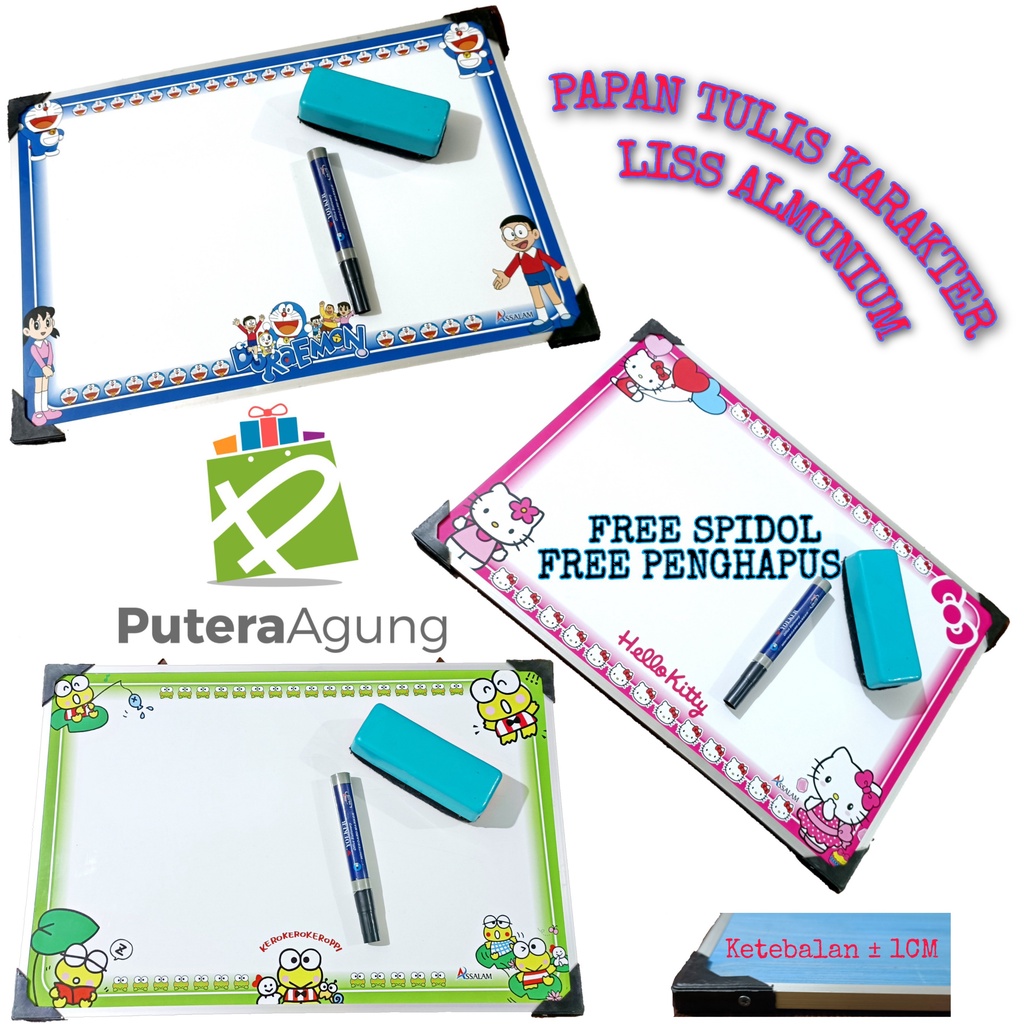 

WHITEBOARD KARAKTER PAPAN TULIS MOTIF KARAKTER ANAK WHITE BOARD LISS ALMUNIUM