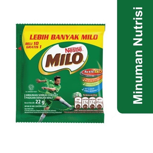 

Milo Sachet Active GO 22gram 10+1pcs