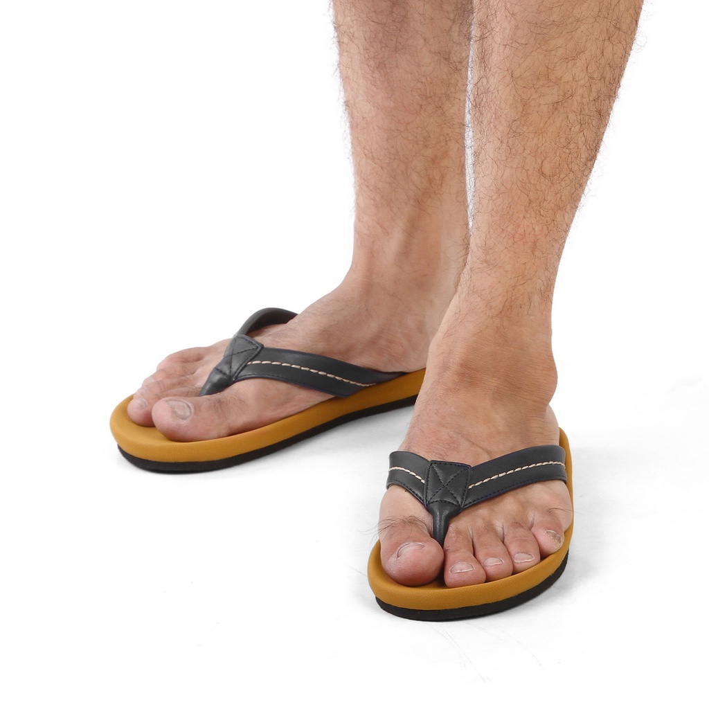 REV STORE - Sandal Jepit Pria Wonder Navy - Sandal Flip Flop