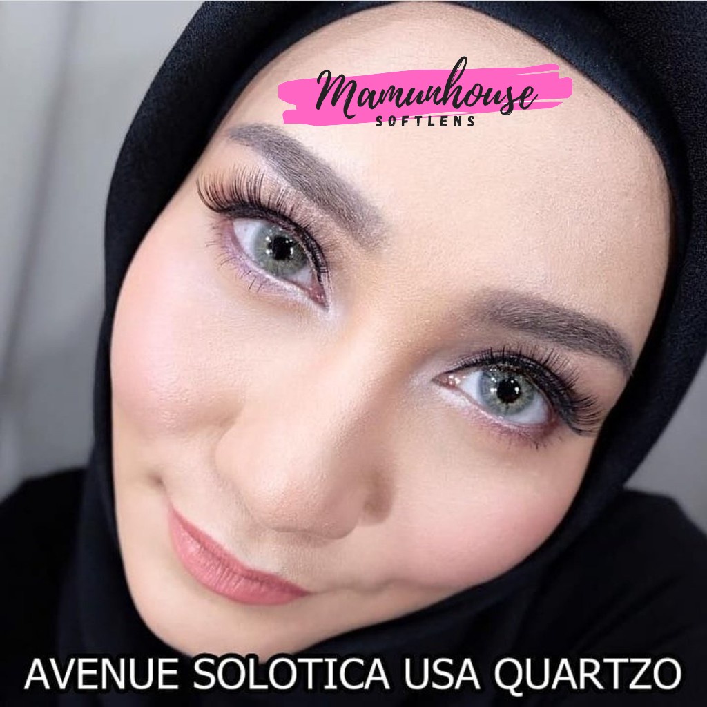 ORIGINAL Softlens Avenue Solotica Hydrocor Warna Quartzo Ice Verde Grafite Azul Ocre Mel MINUS KOREA