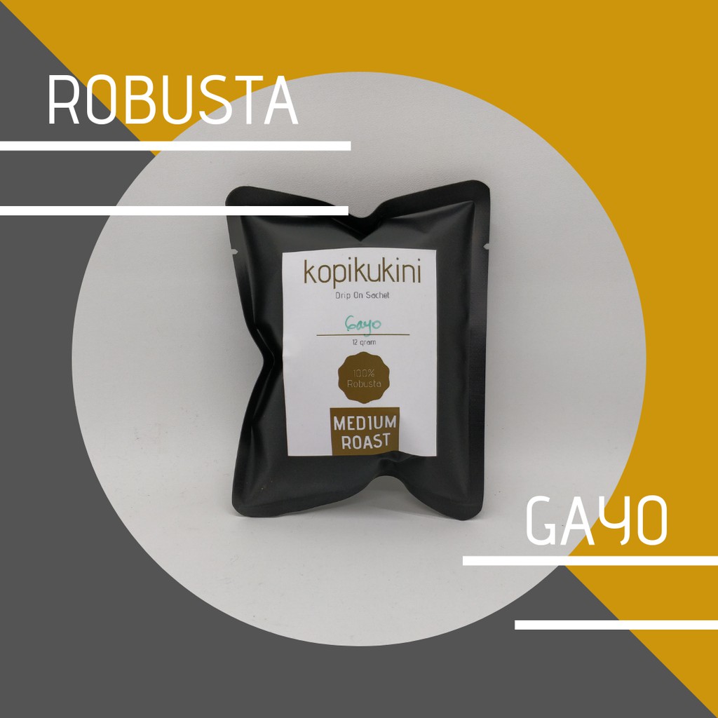 

KOPI ROBUSTA GAYO BUBUK - DRIP ON COFEE ISI 2 SACHET, SINGLE ORIGIN ROBUSTA KOPI SASET PREMIUM