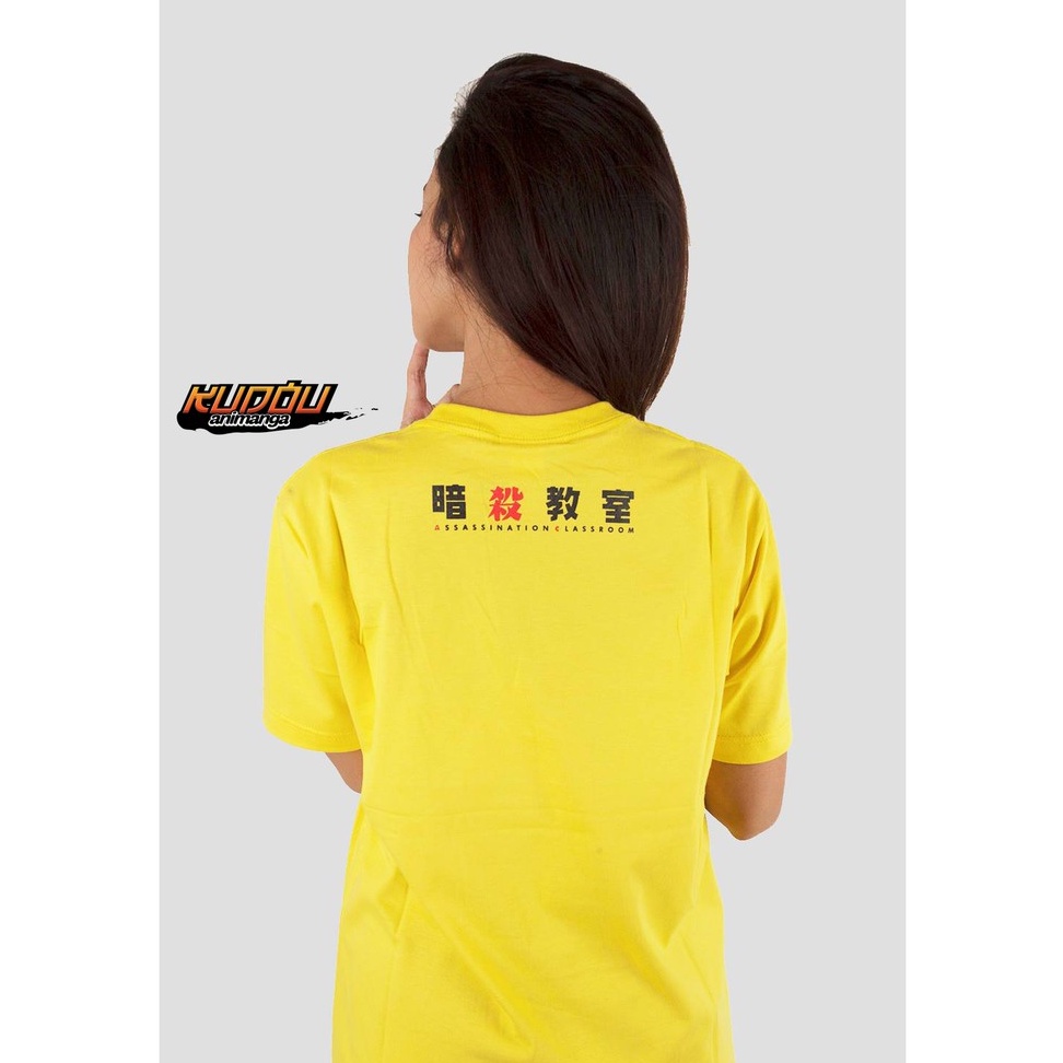 Kaos Koro Sensei Yellow Assassination Classroom Tshirt Wibu Otaku Unisex