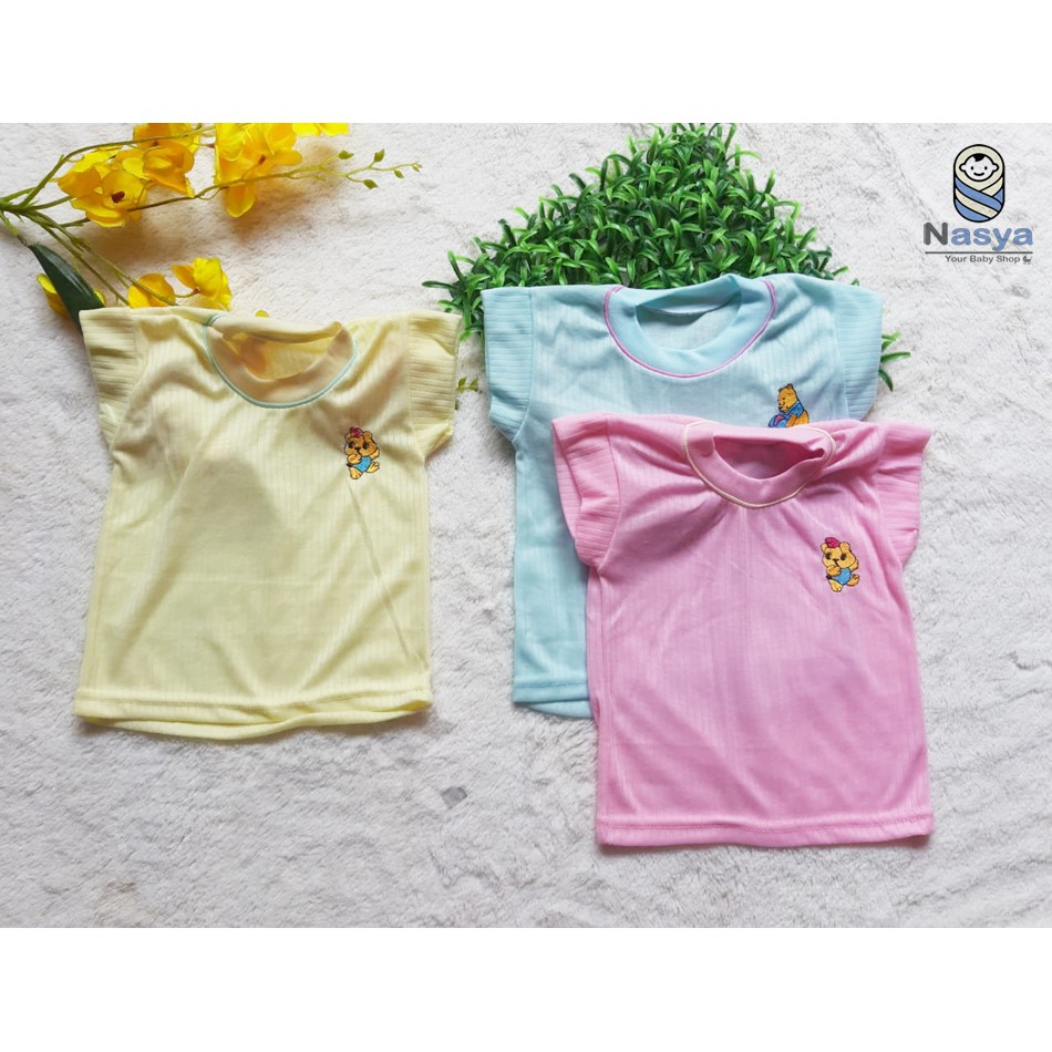 [B-009] Baju Kaos Oblong Bayi Baby Coconut All Size  (1pack=3pcs)  - Murah