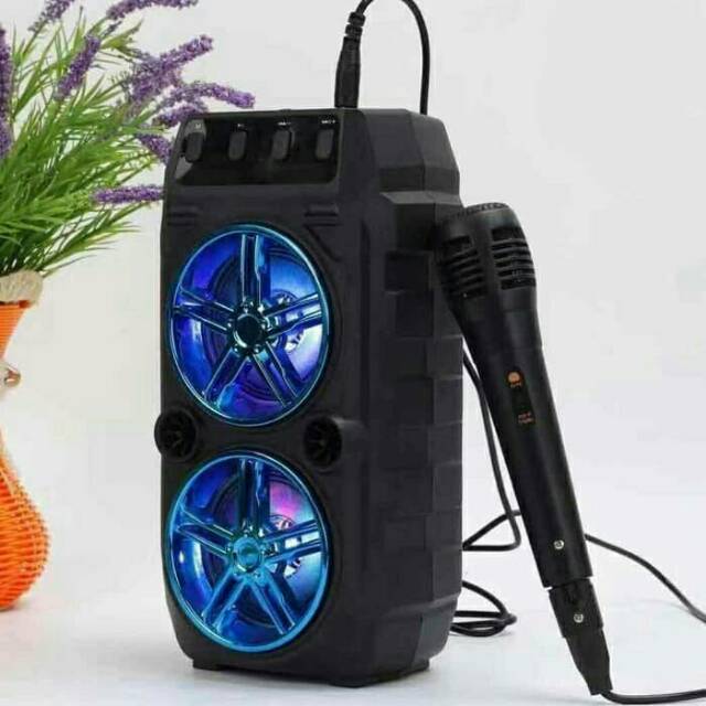 SPEAKER BLUETOOTH SX-Y2006-BK O19 BONUS MIC KARAOKE/SALON AKTIF WIRELESS SUPER BASS USB RADIO FM