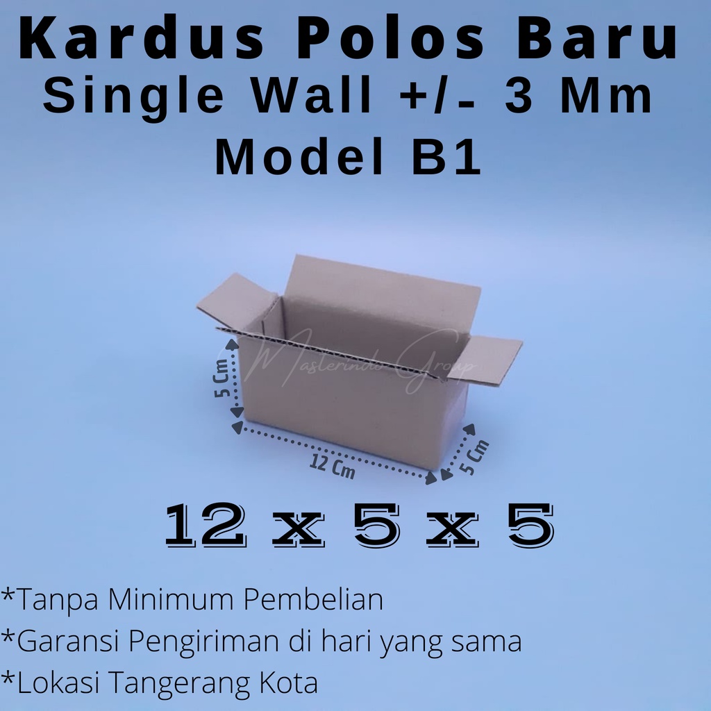 

kardus polos 12x5x5 cm