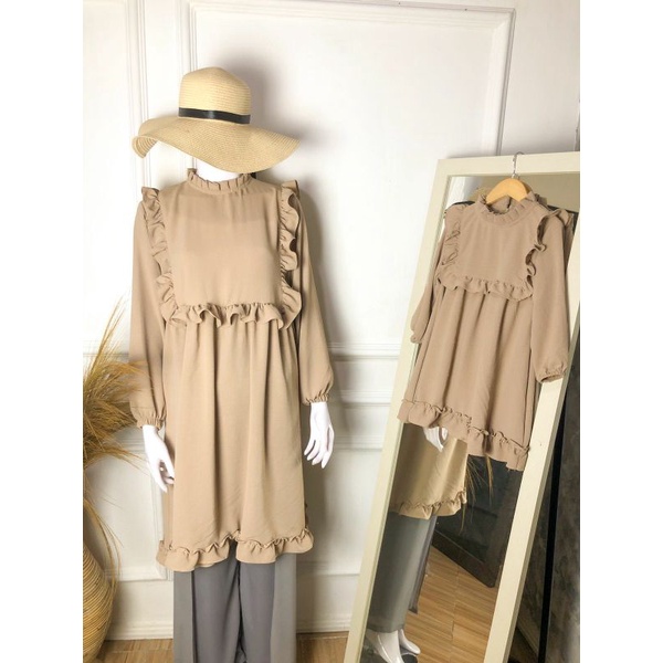aluna tunik couple ibu dan anak airflow crinkle / baju anak perempuan / dress anak perempuan / baju 