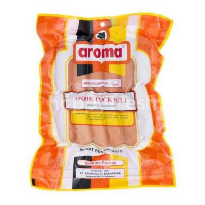 

AROMA Sosis Babi Cocktail | PORK COCKTAIL | Berat Bersih 250 gr