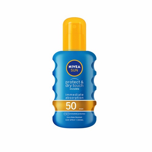 NIVEA Sun Protect &amp; Dry Touch Spray High SPF 50 - 200mL